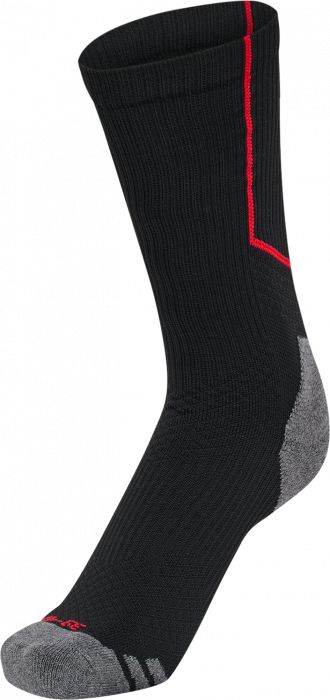 Hummel - Pro Training Socks Low - Nero & true red